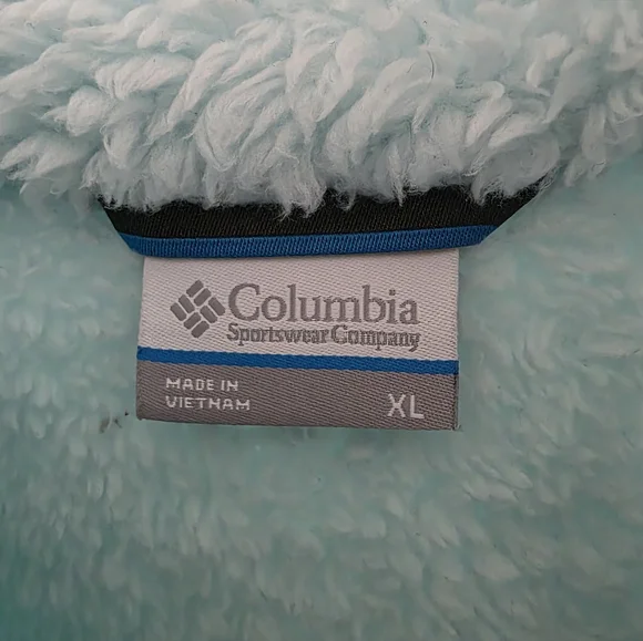 Columbia Fleece Jacket - Mint and Gray - Picture 4 of 6